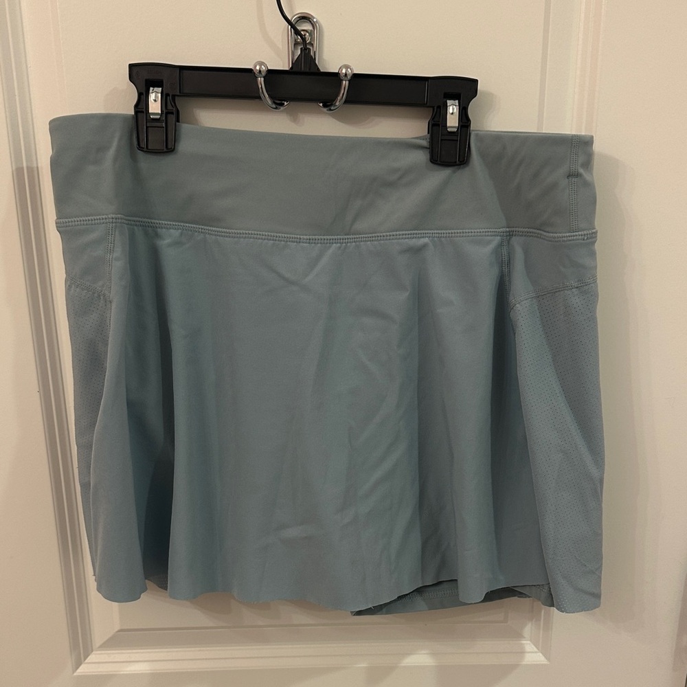 Sweaty Betty athletic golf tennis skirt size XL blue gray slate color